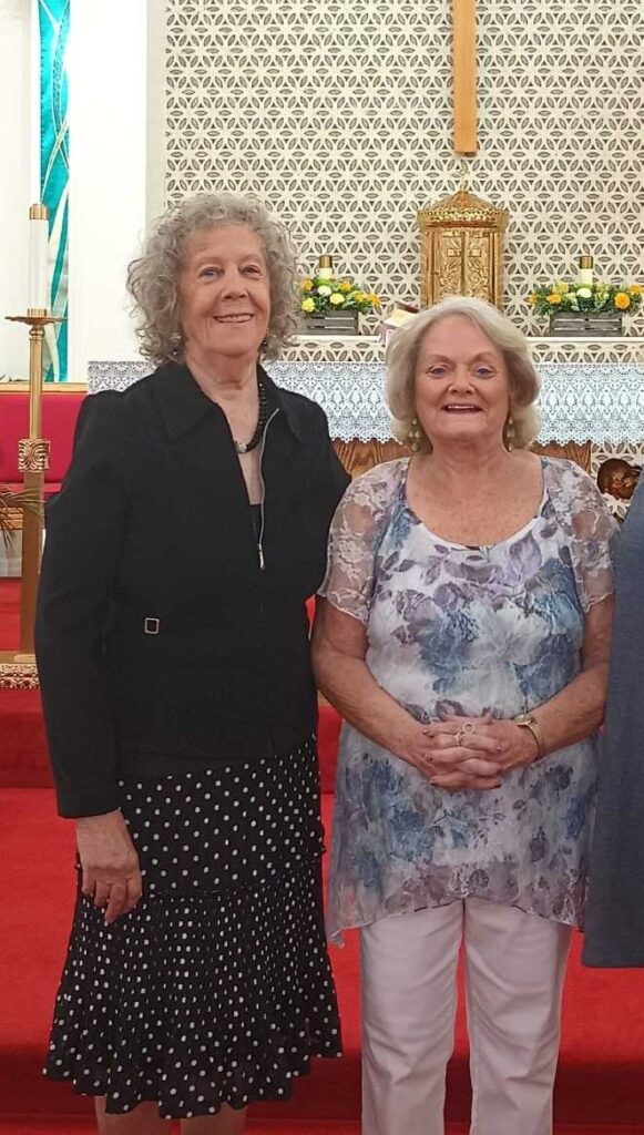 Juanita Bowden, Joanne Gawron and Frank Morgan: Sacristans