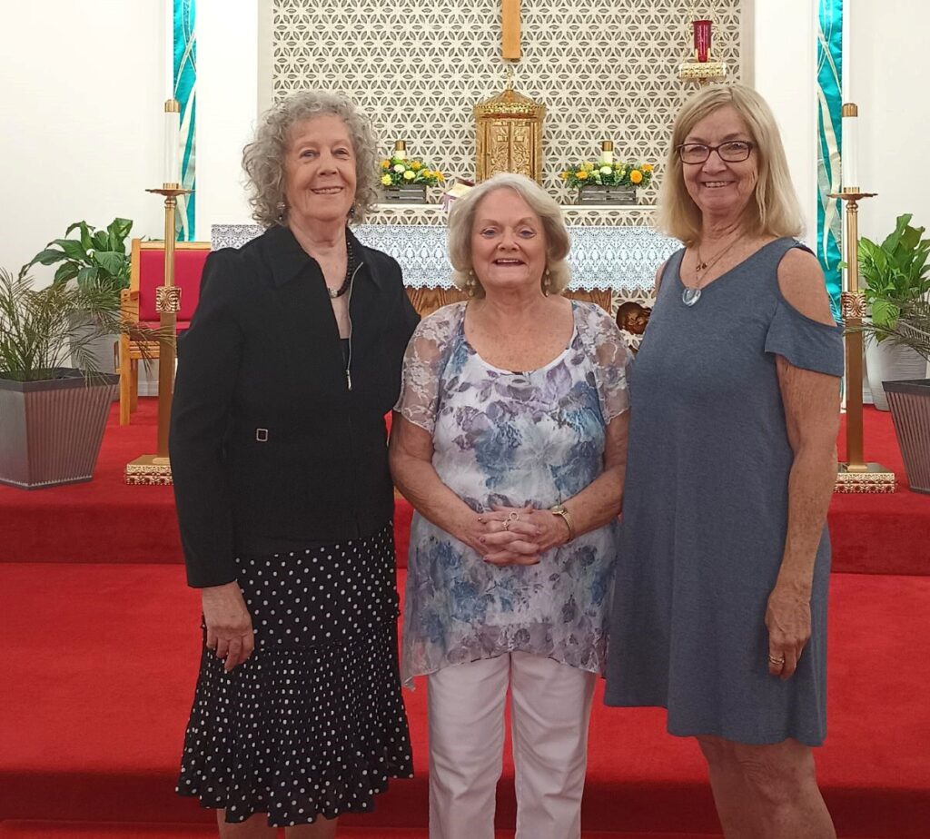Joanne Gawron, Juanita Bowden and Judy Schwieterman
